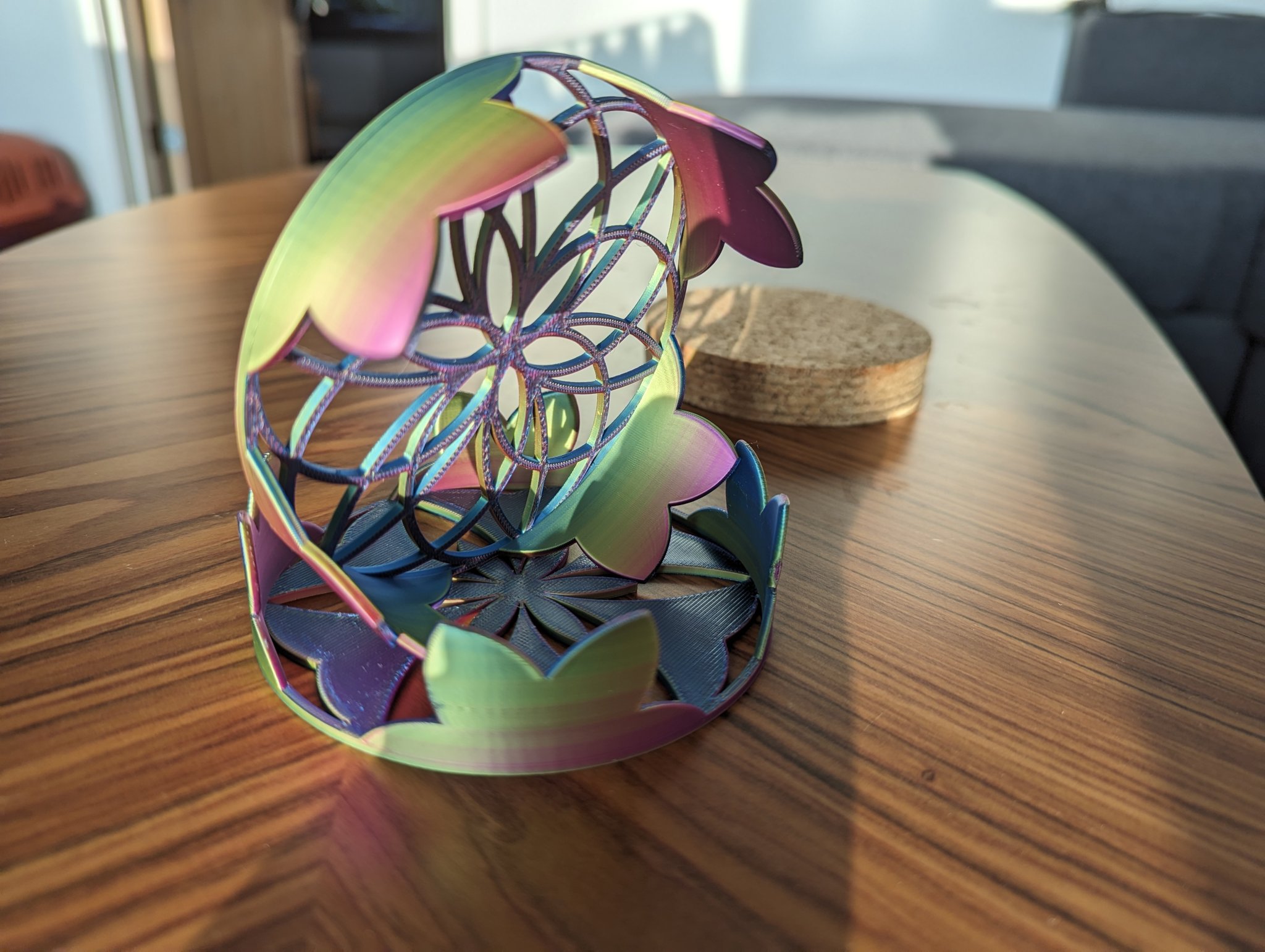 Bình đựng lót ly hình hoa 96mm