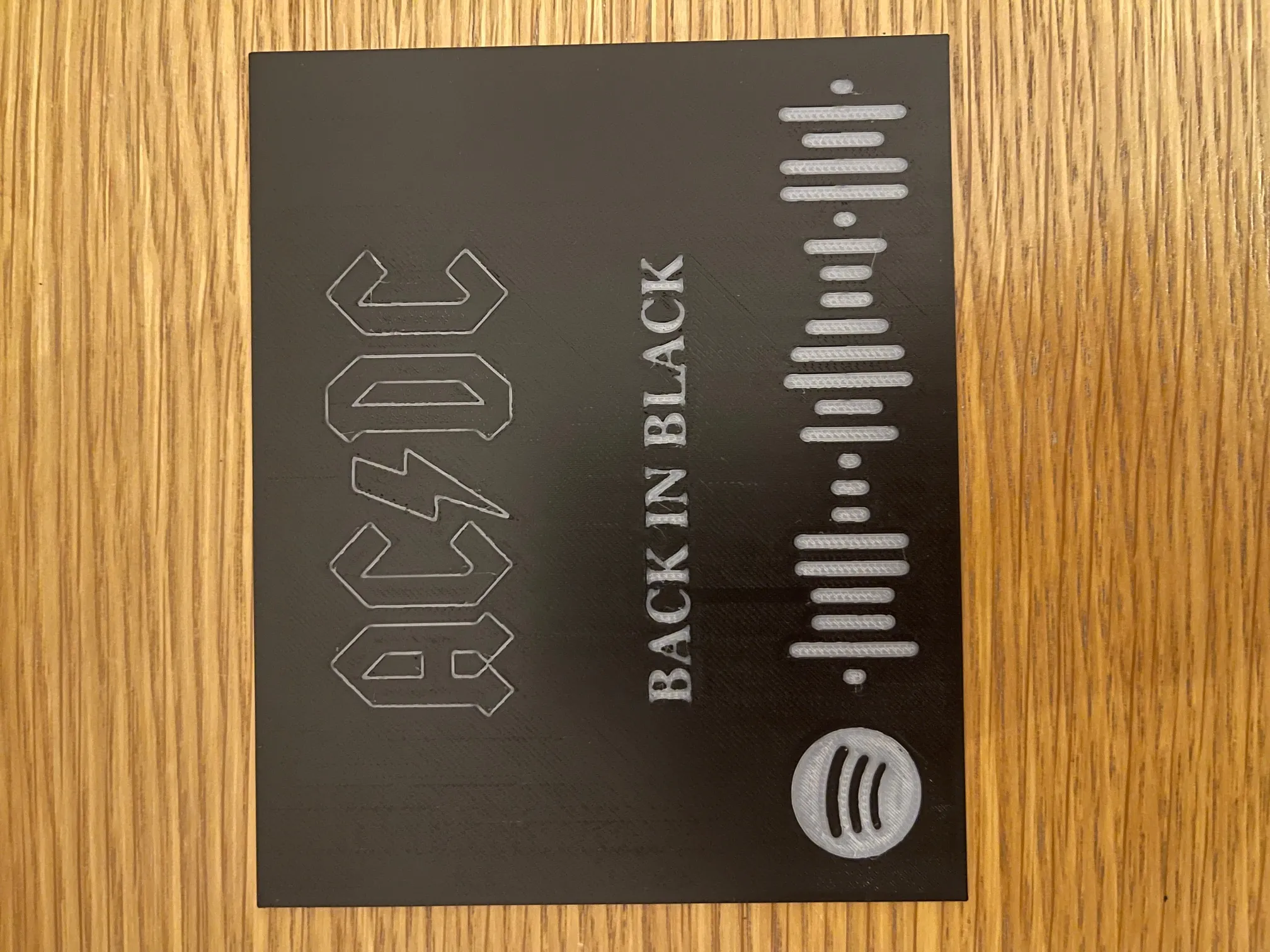 Bìa album ACDC Back In Black với mã Spotify
