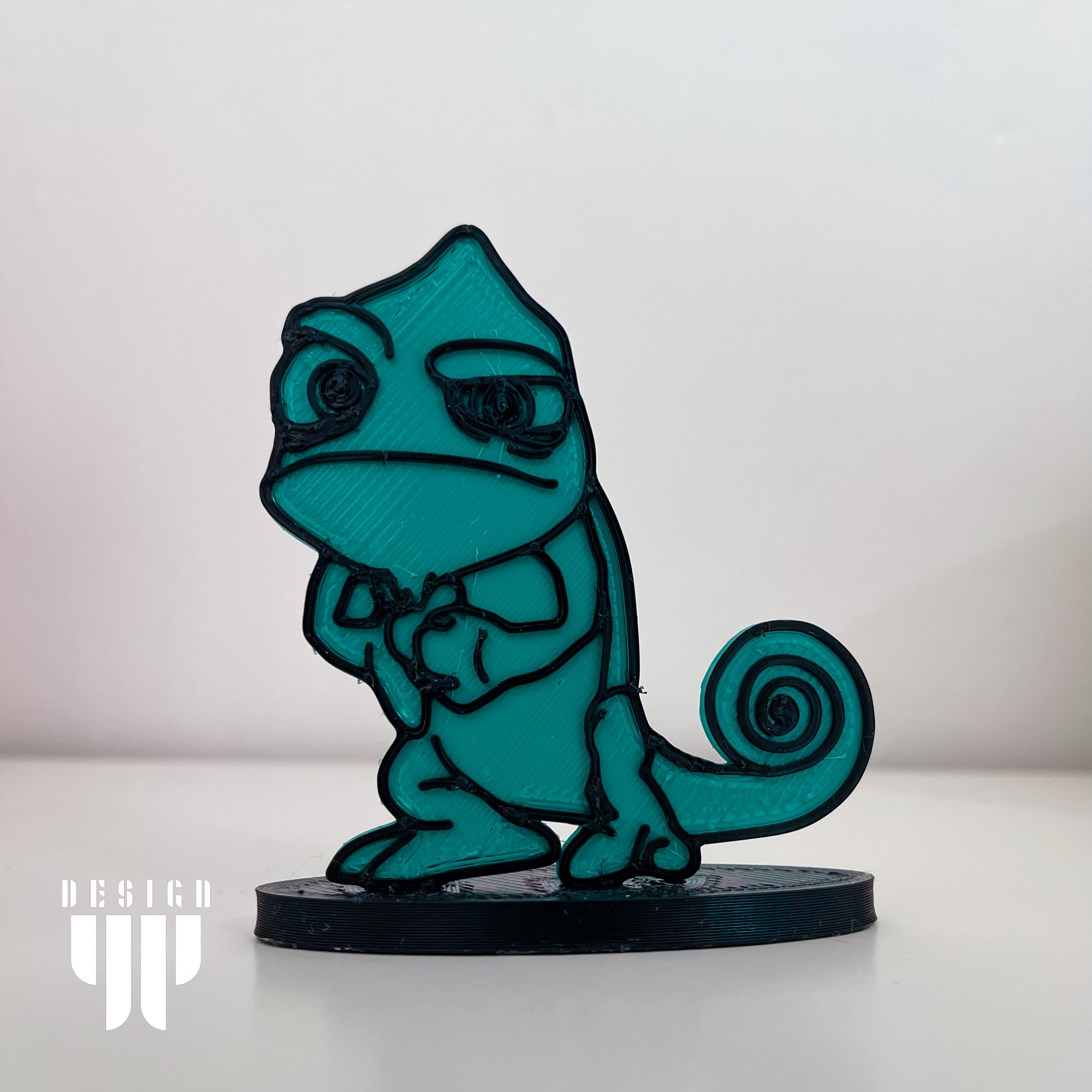 Nhân vật Pascal nổi giận phong cách nghệ thuật 2D với đế