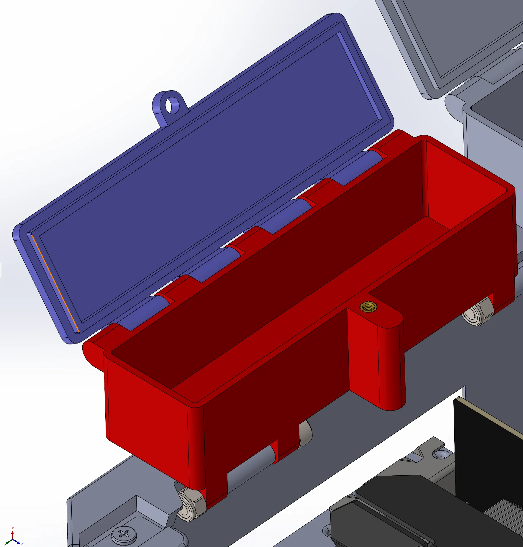 Hộp lưu trữ phụ kiện bên trong cho Qube 500