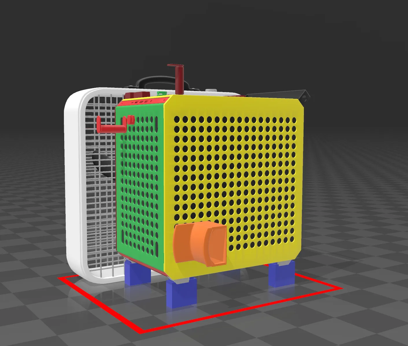Quạt làm mát hộp QUBE 500 với quạt 20x20 tiêu chuẩn