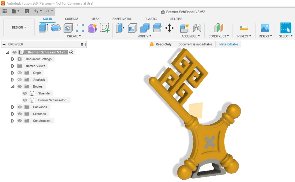 Biểu tượng chìa khóa Bremen 2D và 3D