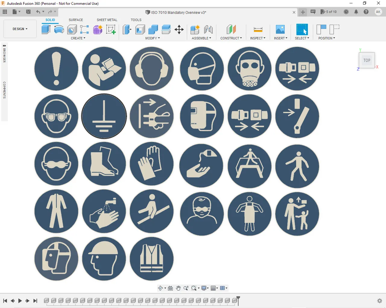 Bộ biểu tượng bắt buộc theo tiêu chuẩn ISO 7010