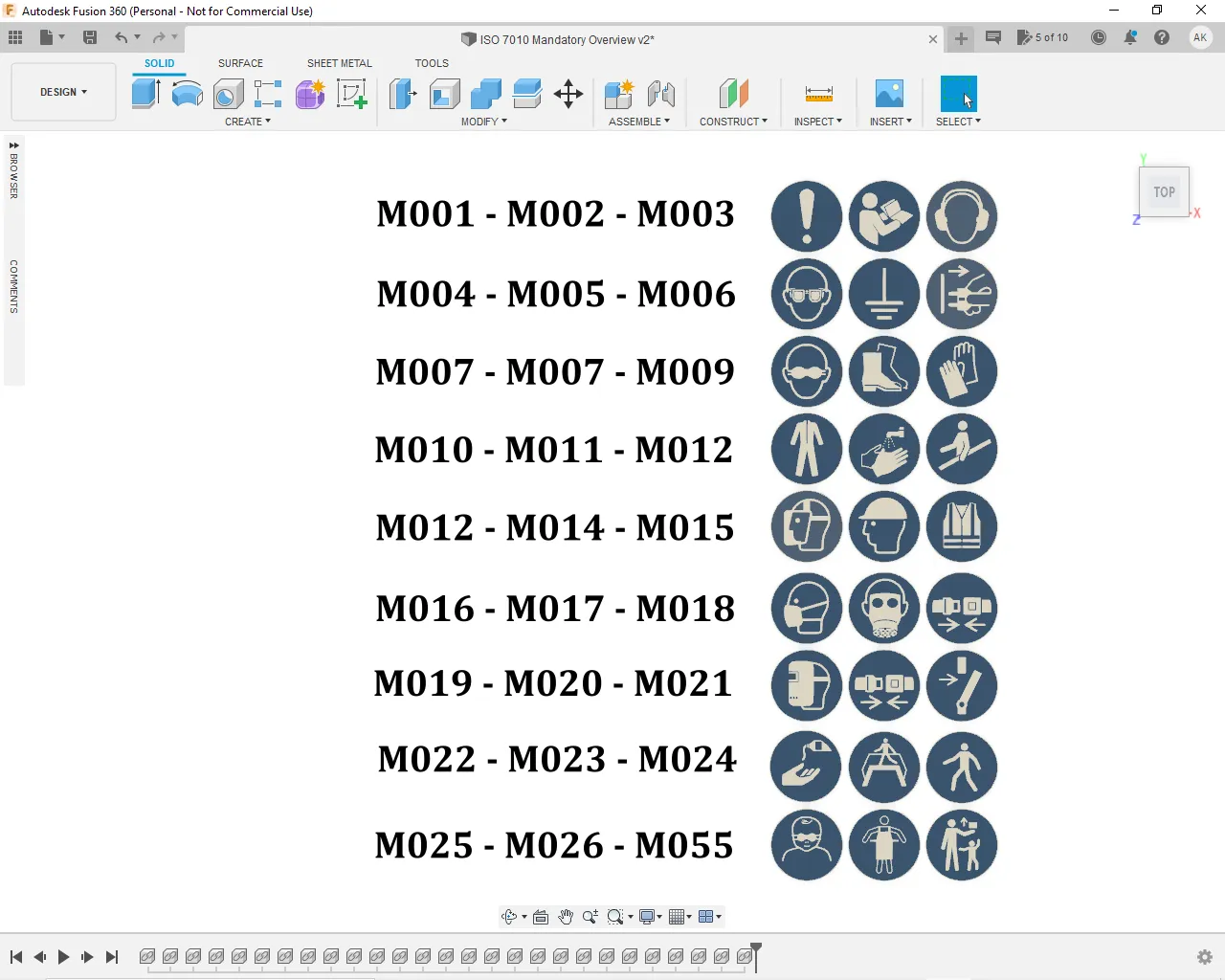 Bộ biểu tượng bắt buộc theo tiêu chuẩn ISO 7010