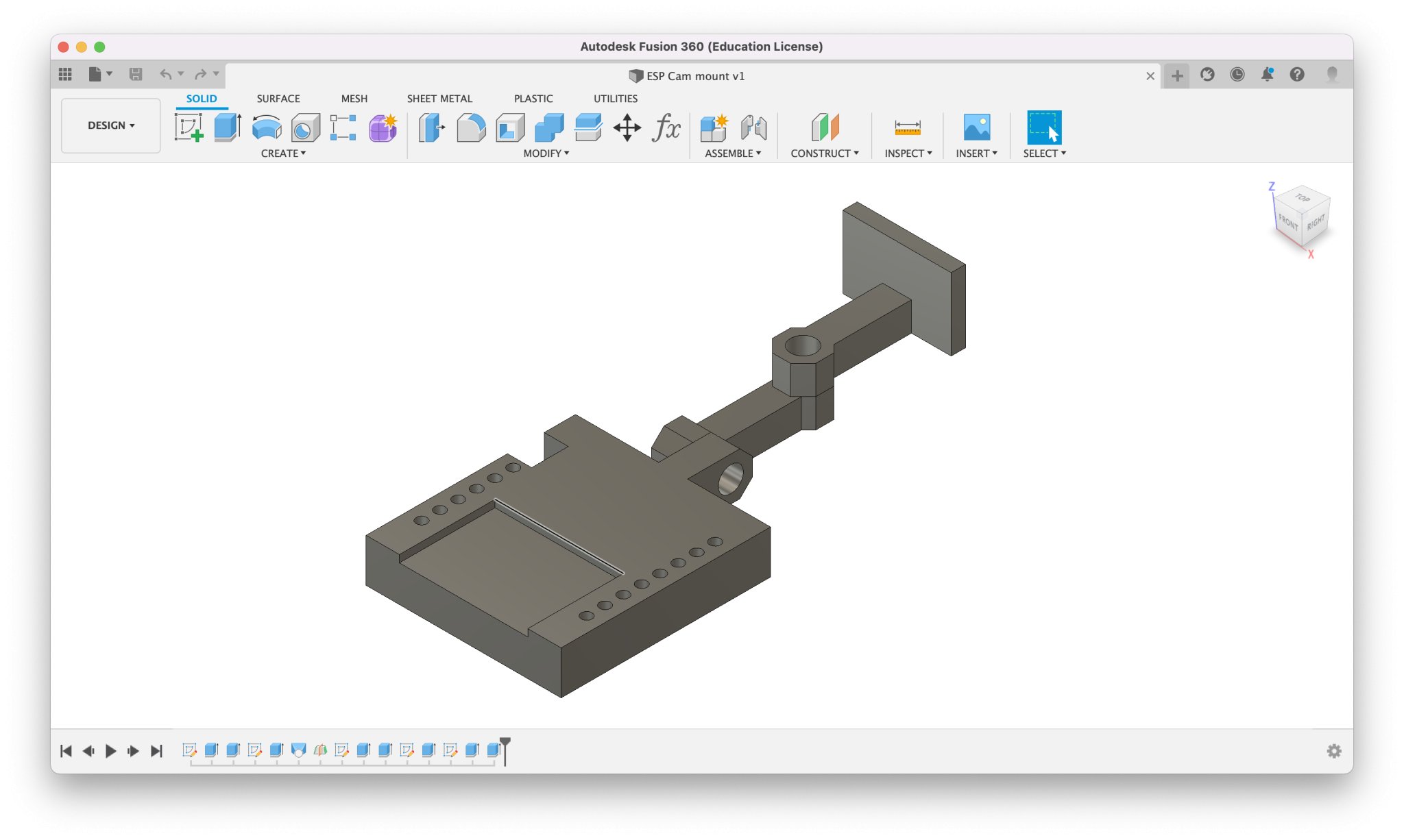 Giá đỡ camera ESP32 CAM nhỏ gọn và nhanh chóng in 3D