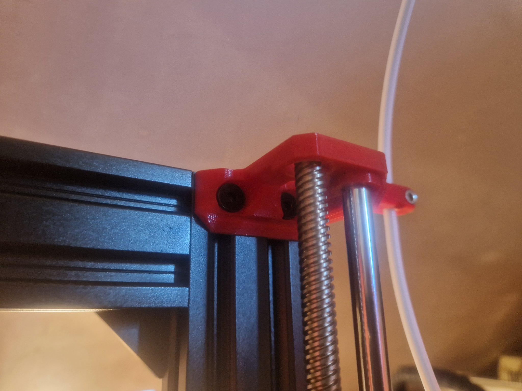 Đỉnh trục Z Prusa Bear với giá đỡ ống filament