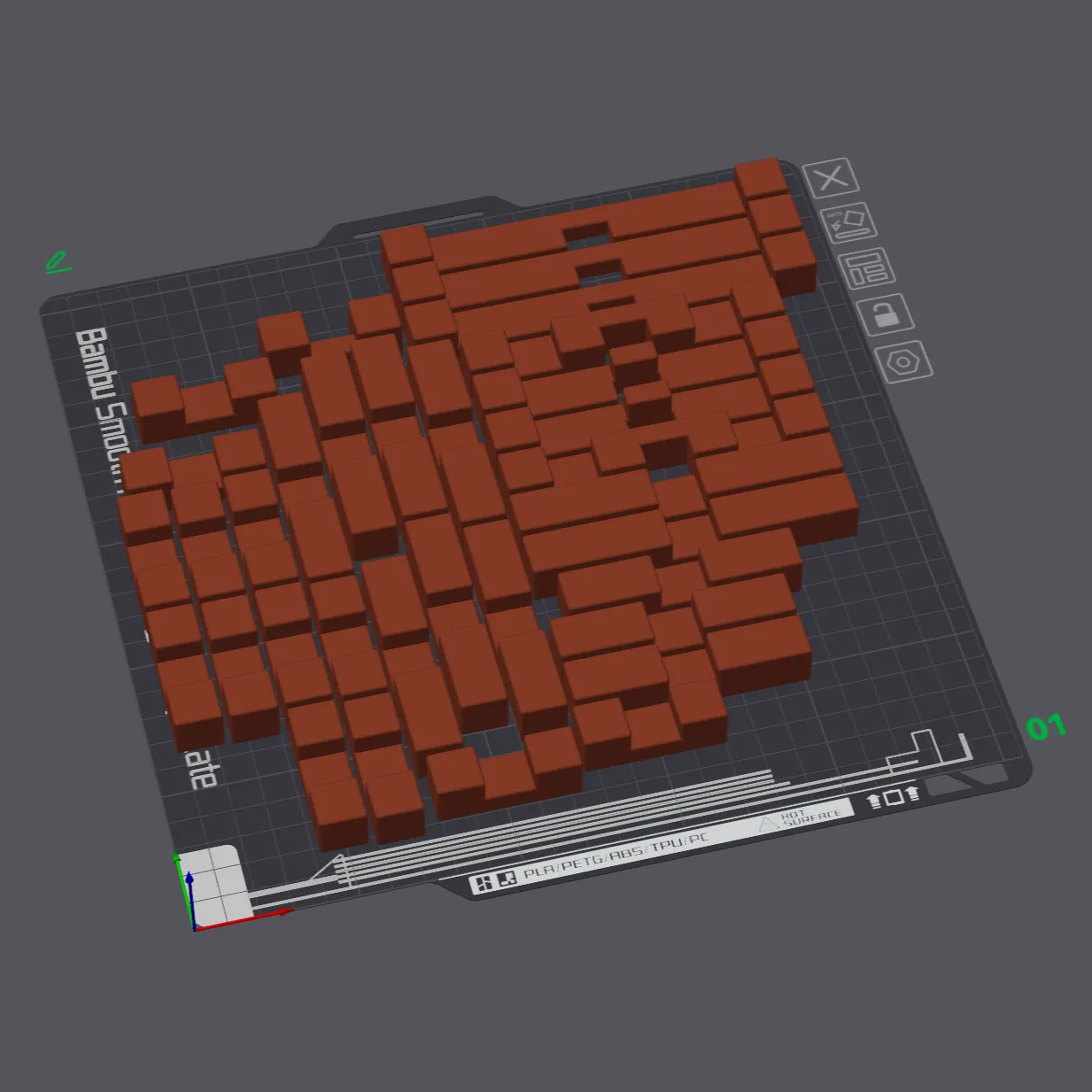 Câu đố khóa Luban với 33 mảnh ghép