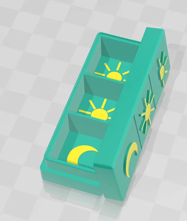 Hộp đựng thuốc Pillendose cho buổi sáng, trưa và tối