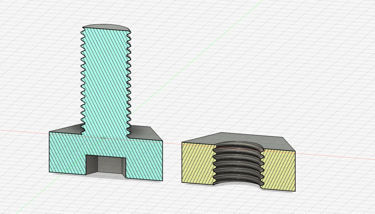 Đai ốc và ren M20 với khoảng cách tối ưu và cạnh bo tròn bề...