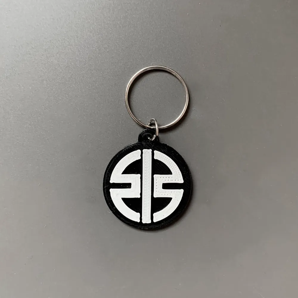 Móc khóa thương hiệu Kawasaki in 3D với thiết kế đơn giản