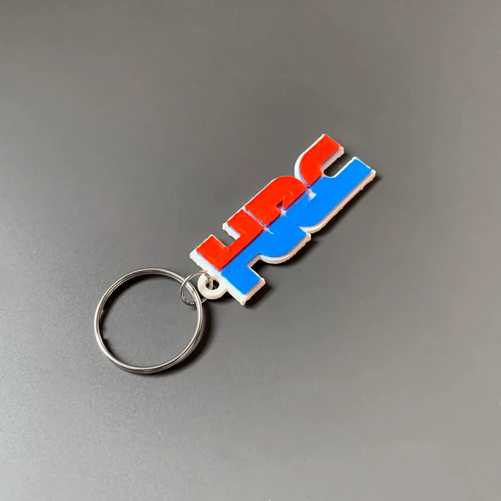 Móc khóa thương hiệu Honda HRC in 3D với thiết kế đơn giản