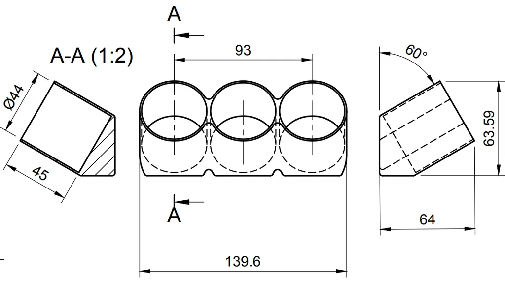 Giá đỡ gia vị Ostmann gắn tường với băng dính đôi