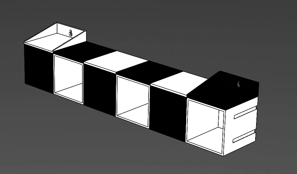 Giá đỡ mini có thể ghép nối cho Benchy in 3D