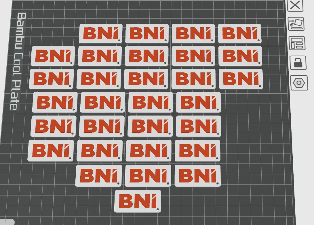 Chìa khóa đôi mặt BNI đa vật liệu