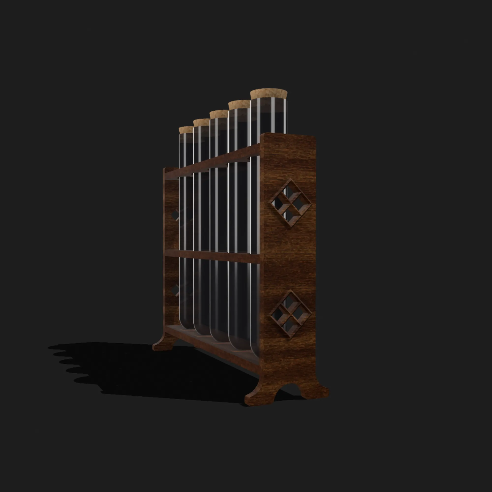 Giá đỡ ống nghiệm với kích thước 145mm x 180mm x 50mm