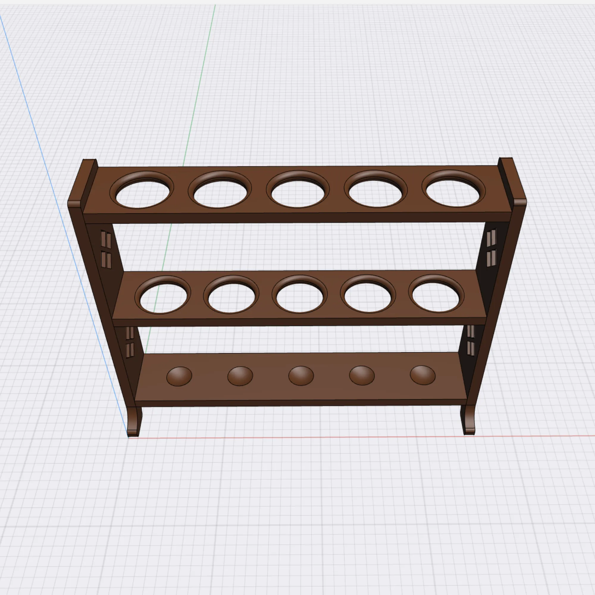 Giá đỡ ống nghiệm với kích thước 145mm x 180mm x 50mm