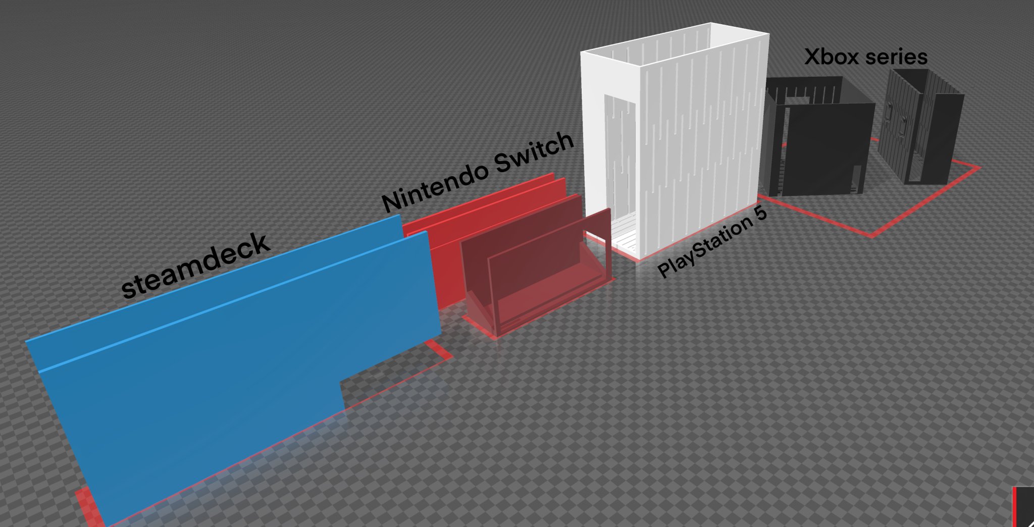 Giá đỡ console QUBE 500 cho Nintendo Switch, Xbox, PS5