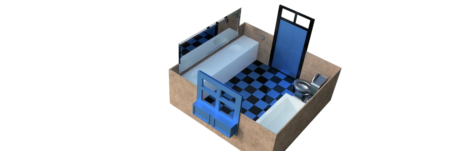 Mô hình phòng tắm trong hộp filament ESUN