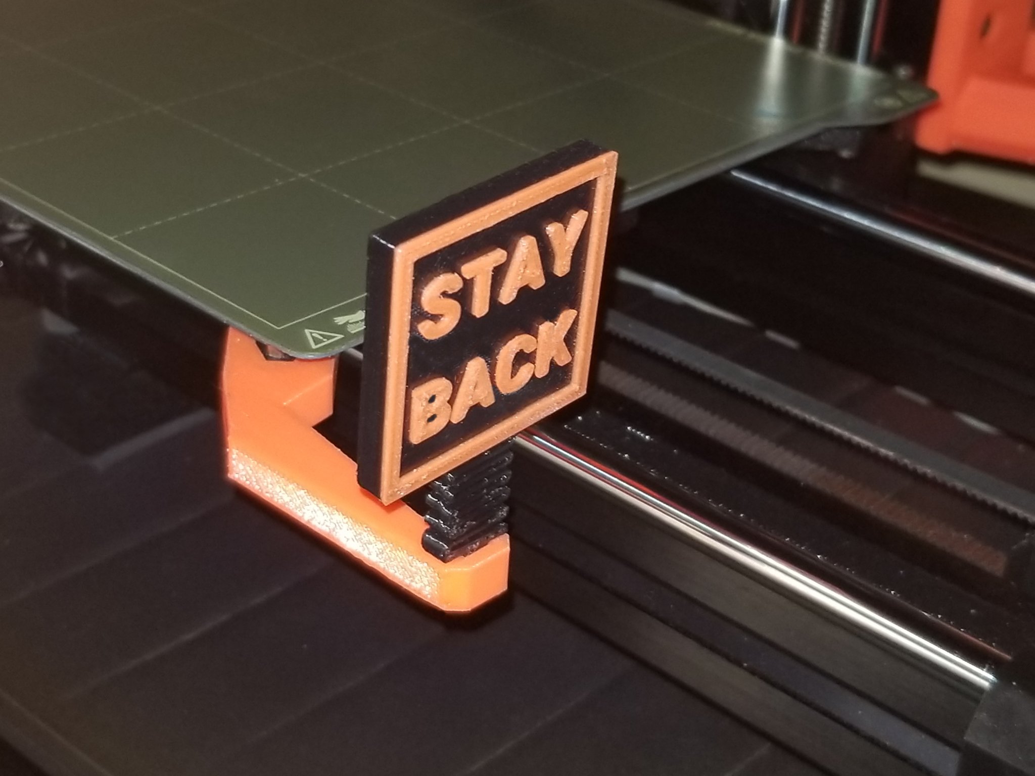 Đầu bù đầu nhún "Stay Back" cho máy in Mini