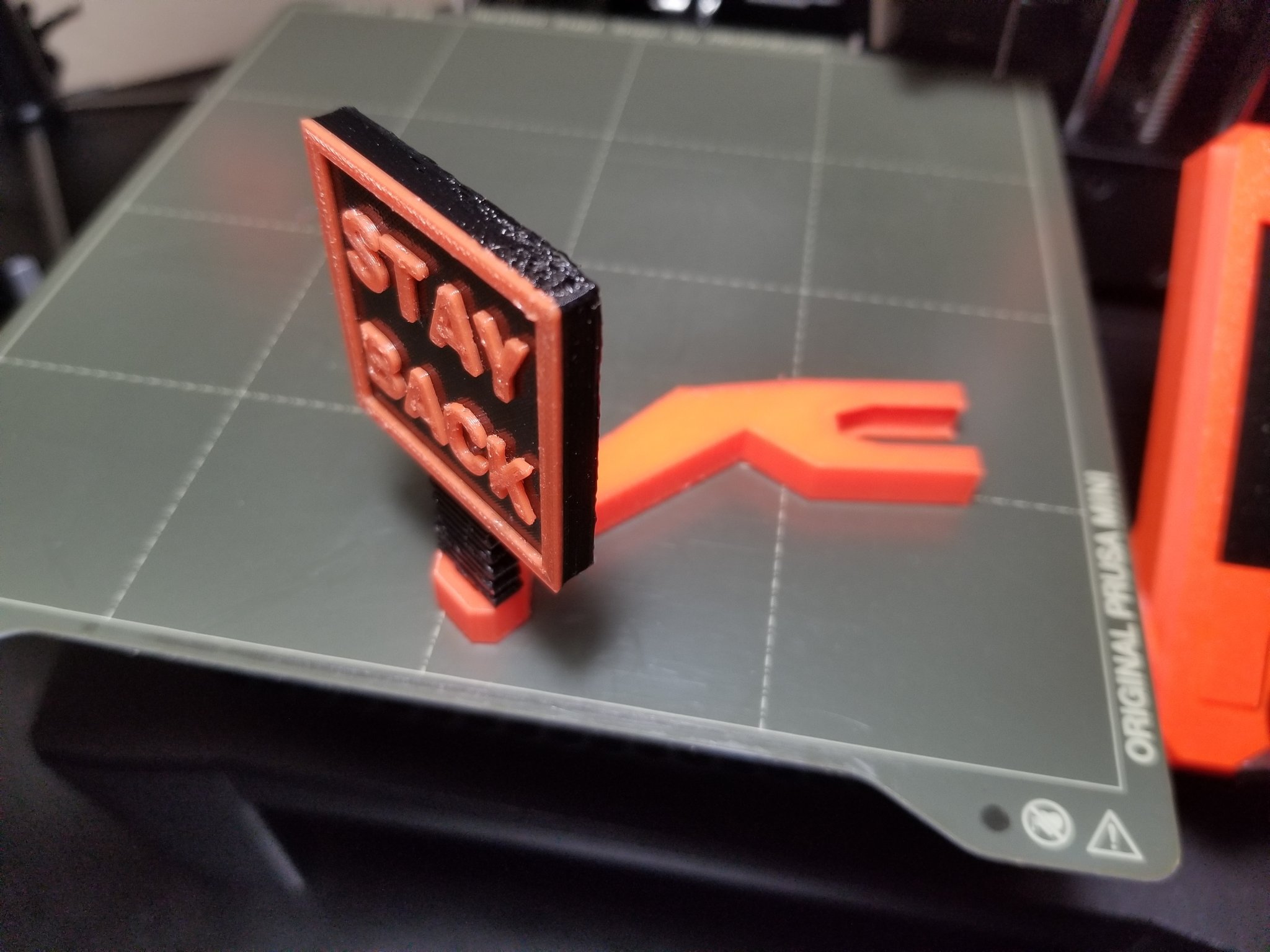 Đầu bù đầu nhún "Stay Back" cho máy in Mini