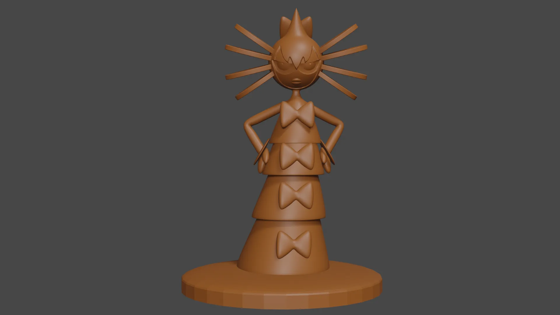 Mô hình nhân vật Gothitelle phong cách Pokemon cho DnD