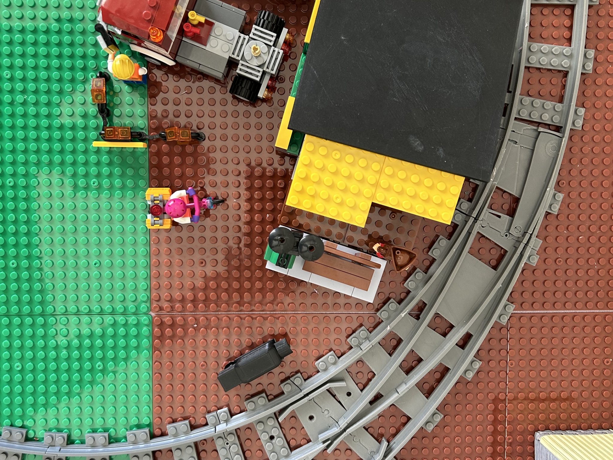 Bản chuyển đổi đường ray cong bên phải cho mô hình WYE