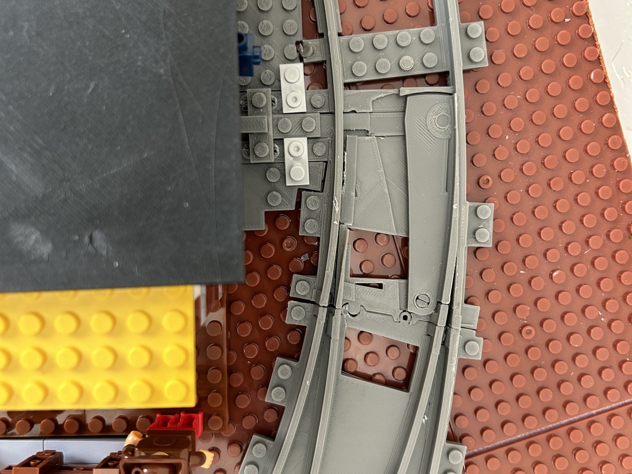 Bản chuyển đổi đường ray cong bên phải cho mô hình WYE