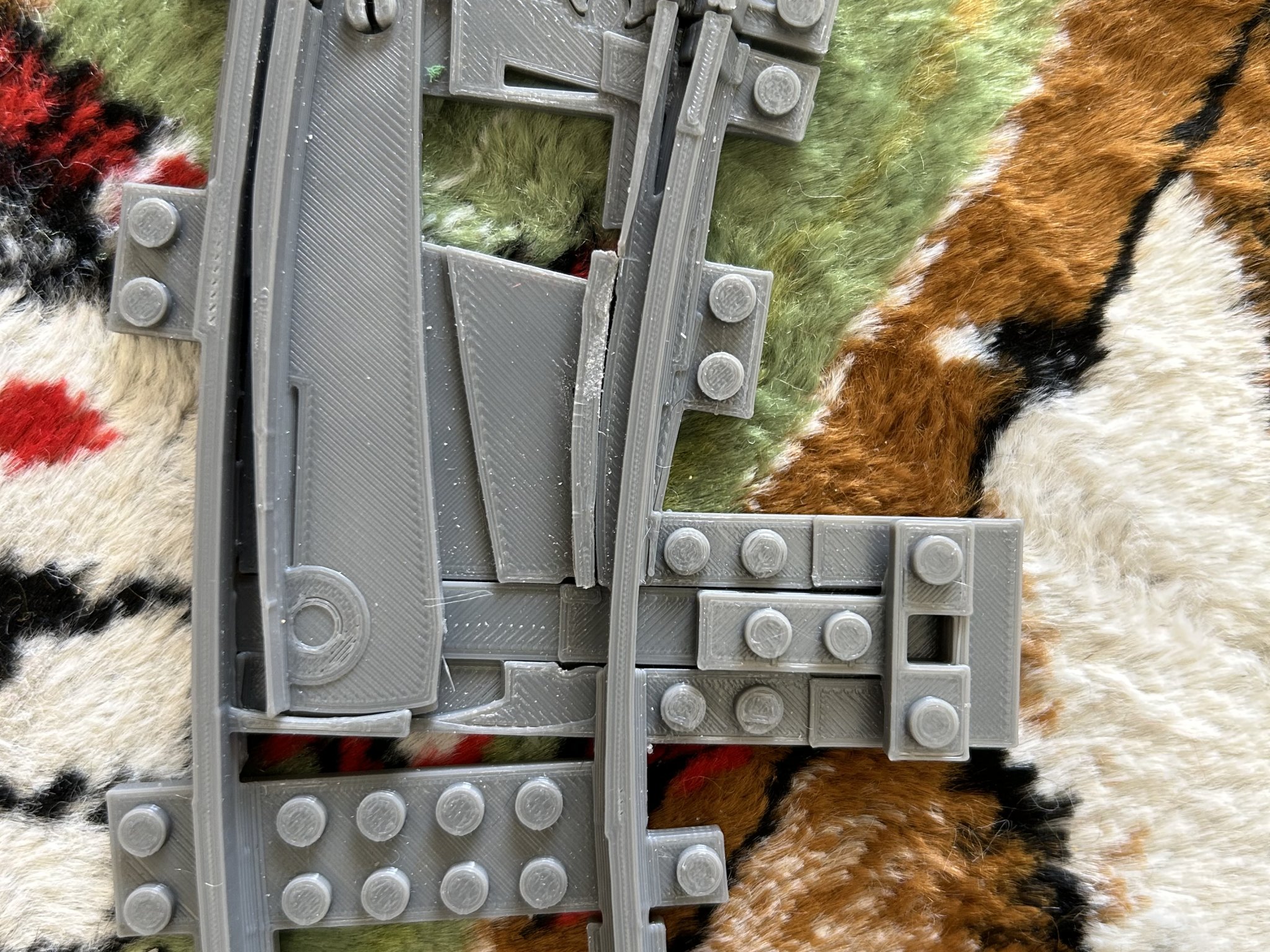 Bản chuyển đổi đường ray cong bên phải cho mô hình WYE