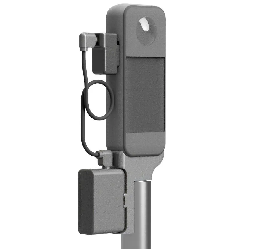 Giá đỡ lắp đặt bộ thu âm DJI Mic với Insta360 X3