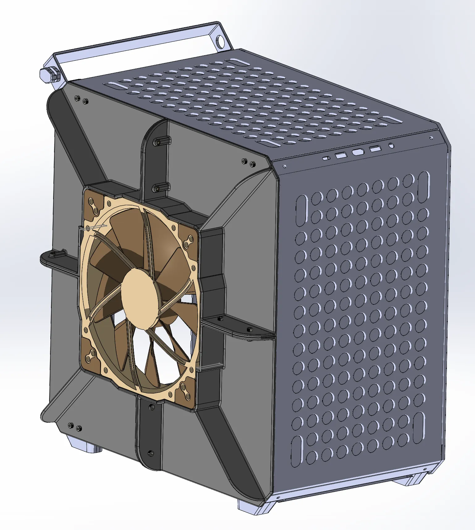 Thay thế bên hông quạt lớn, yên tĩnh cho Qube 500