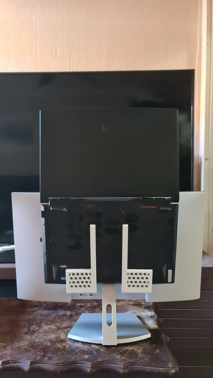 Giá đỡ laptop điều chỉnh gắn sau màn hình Dell 27