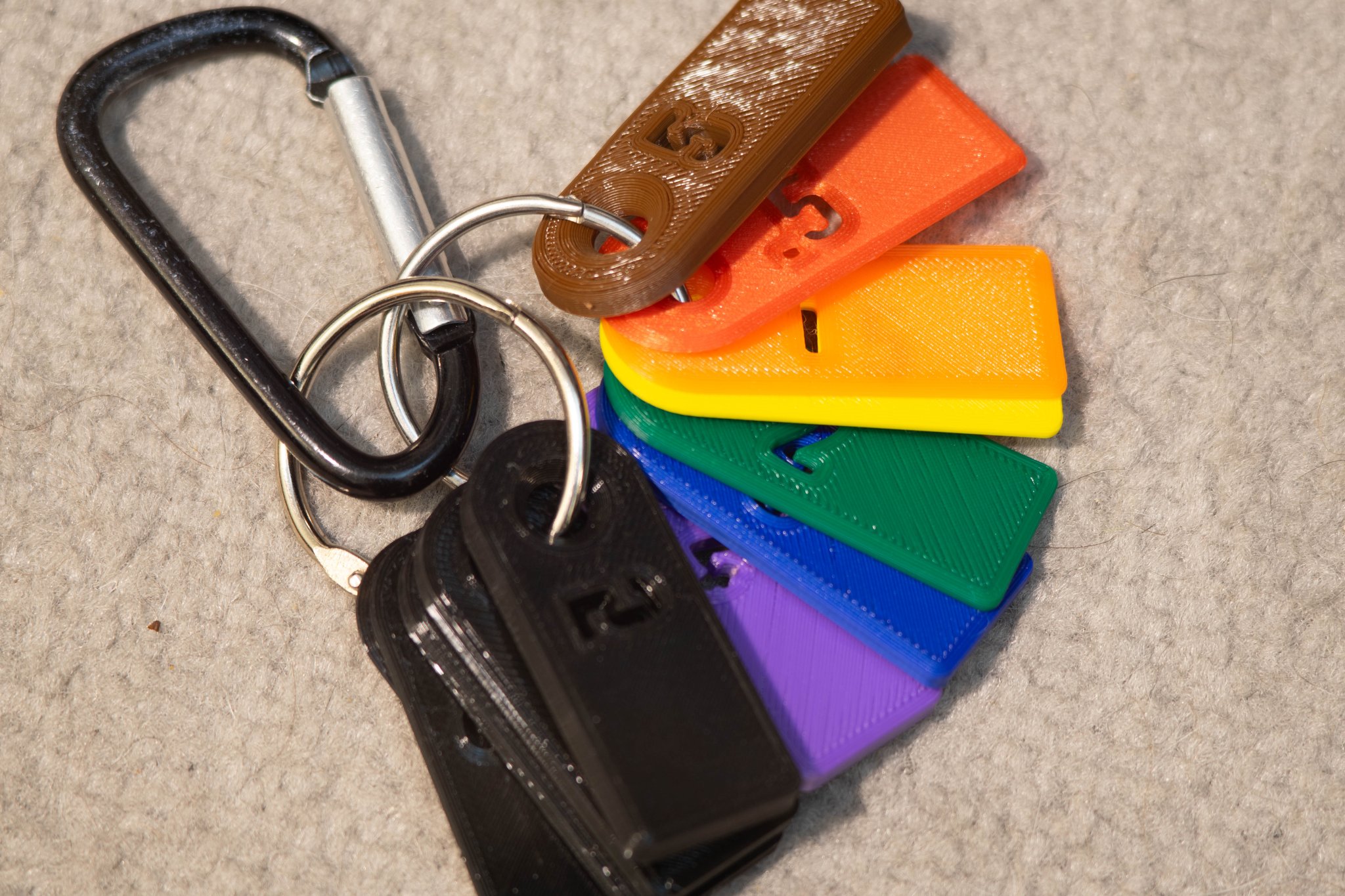 Mẫu màu và độ dày cho thiết kế in 3D