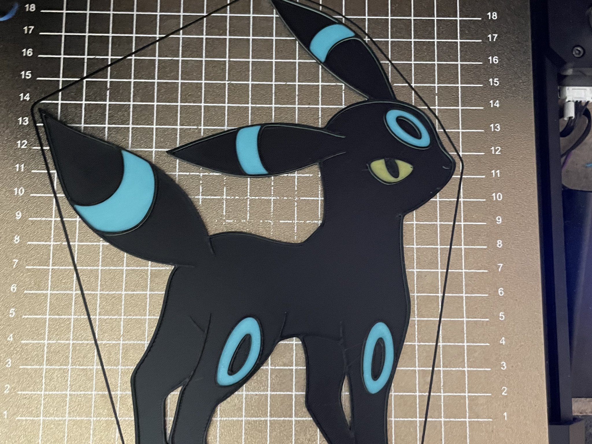 Umbreon 2D - Thân thiện với màu sắc thay đổi không có MMU hoặc...