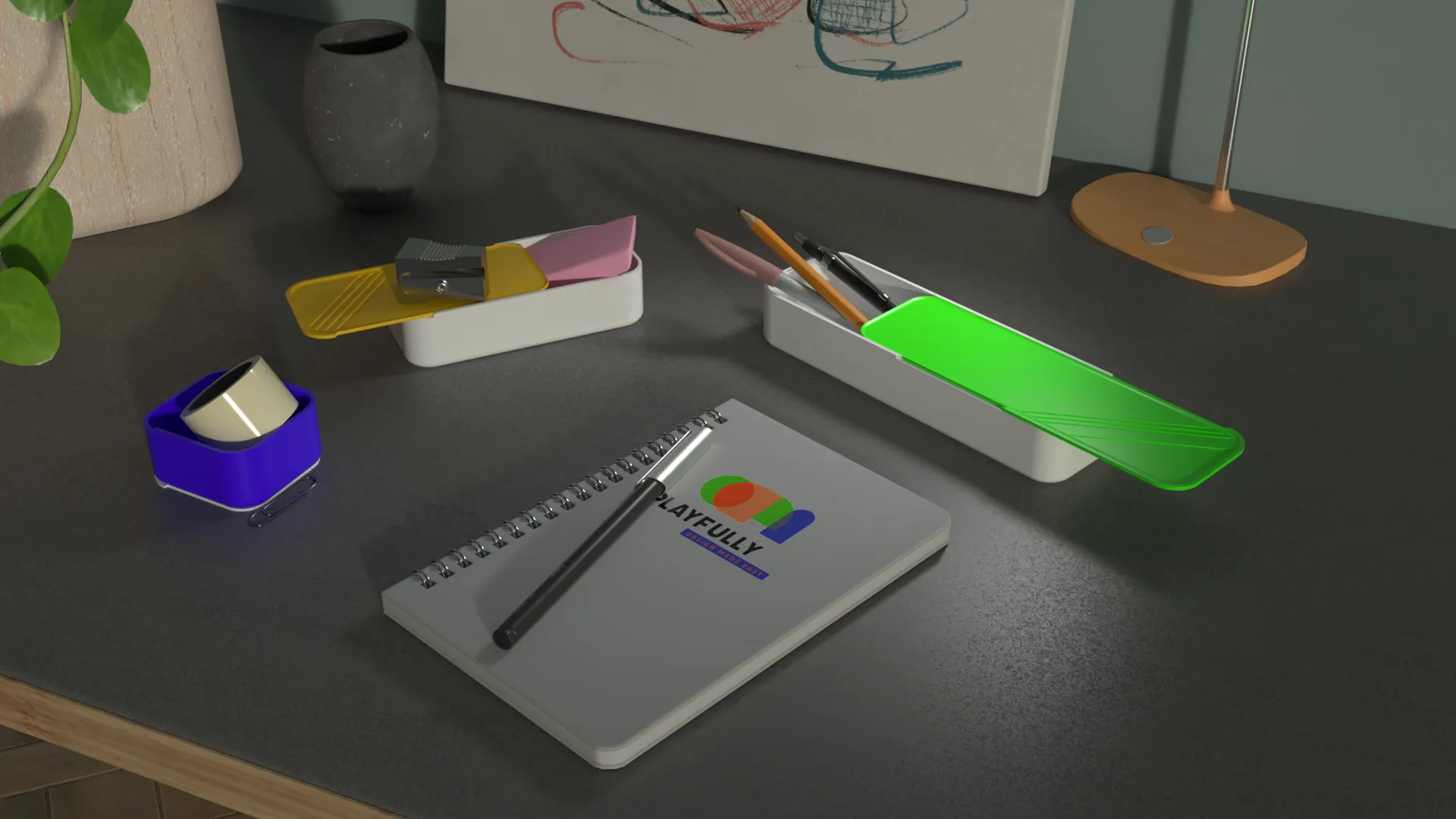 Hộp bút đa năng nhỏ gọn cho học sinh