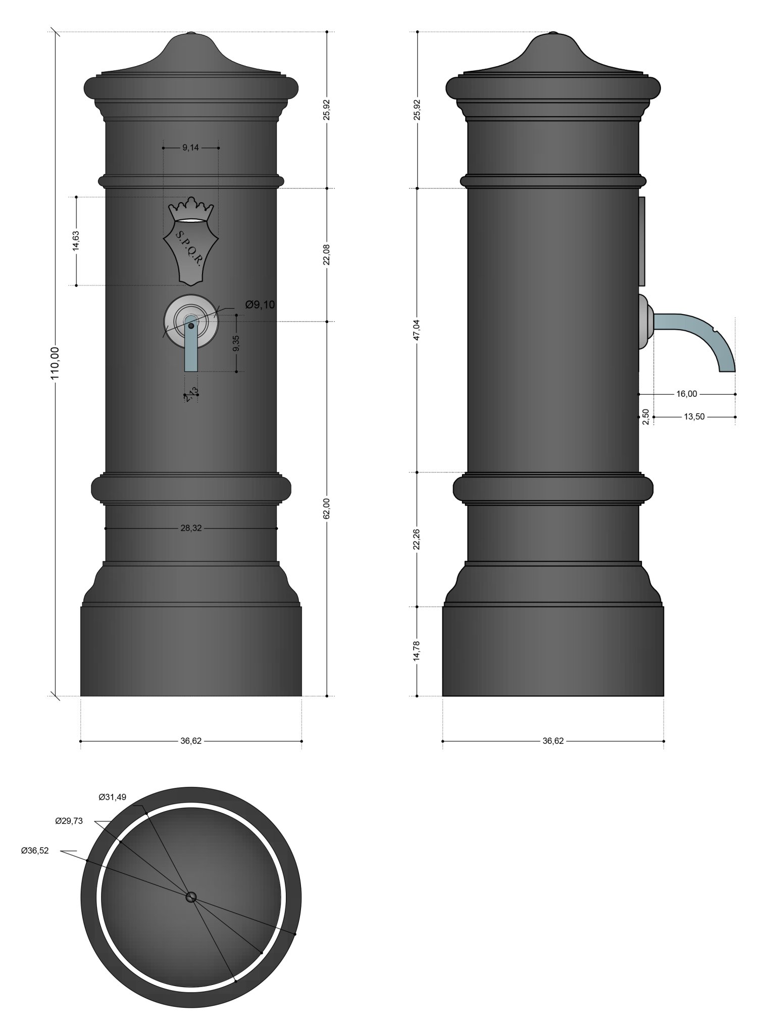 Nước phun Nasone Romano - Biểu tượng nổi tiếng của Rome