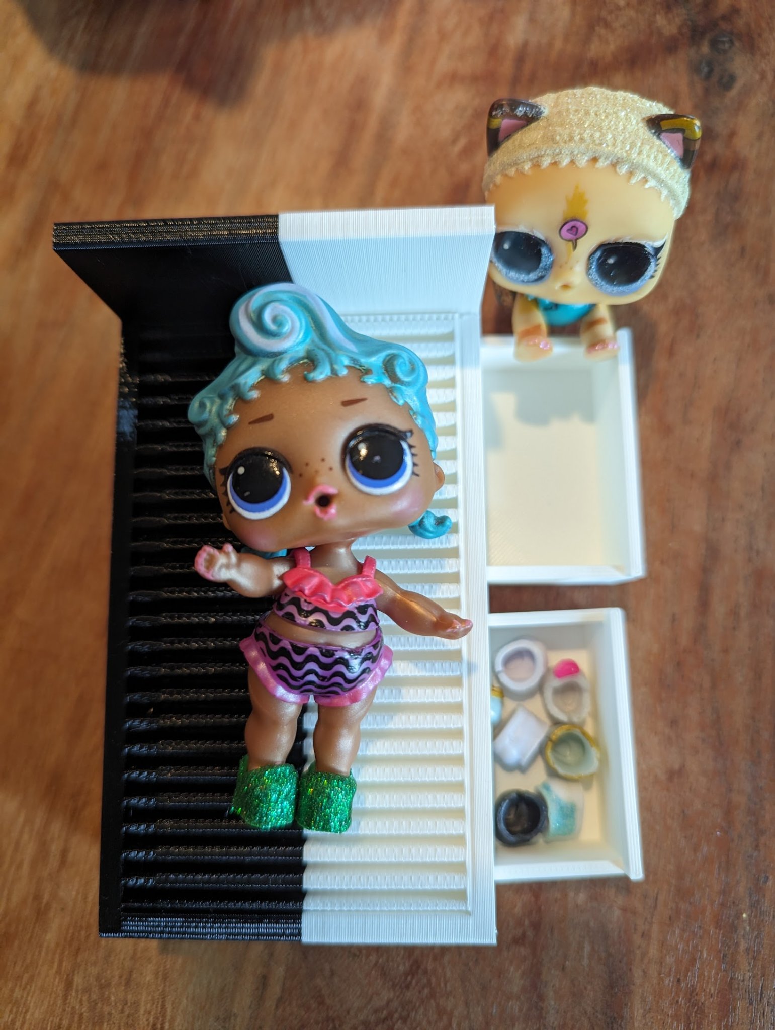 Bộ đồ nội thất phòng ngủ MALM cho búp bê