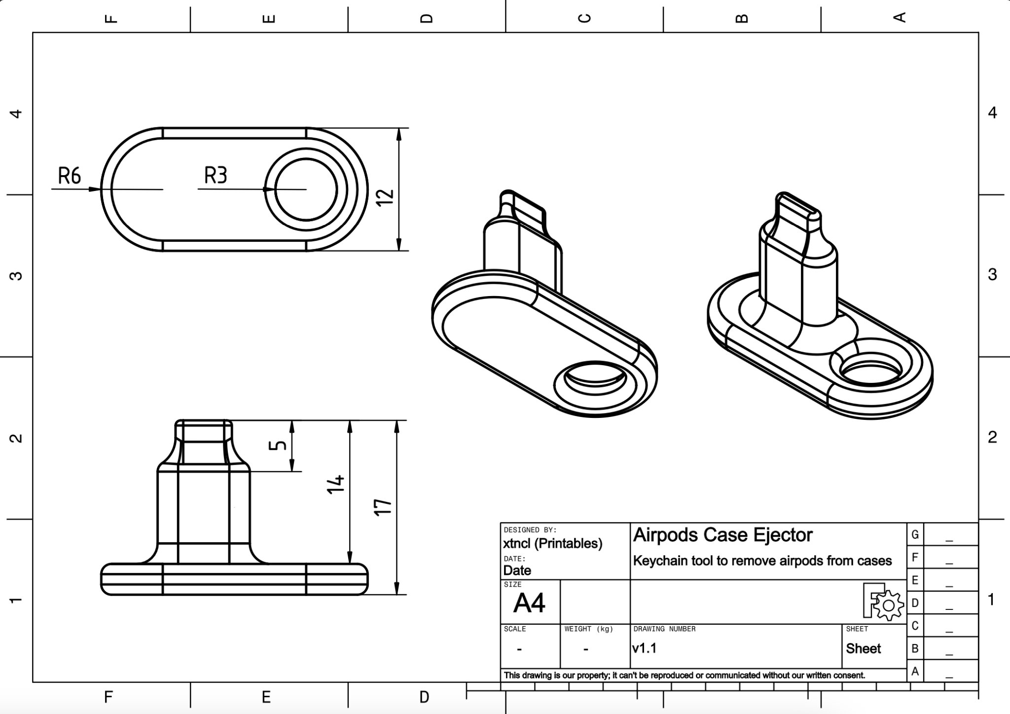 Công cụ tháo vỏ AirPods tiện lợi và nhỏ gọn