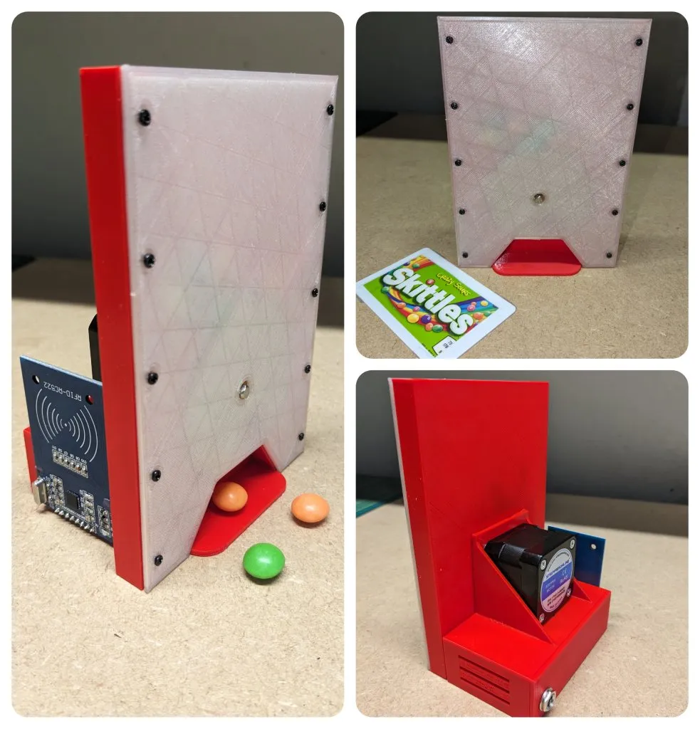 Máy phân phối kẹo RFID điều chỉnh lượng tiêu thụ kẹo