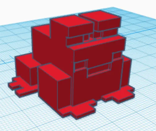 Ếch Minecraft dễ thương cho trò chơi giải trí