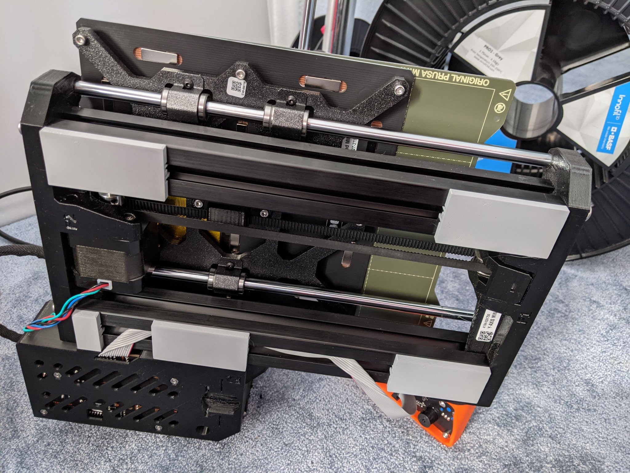 Giá đỡ đế máy in Prusa Mini với ray 30x30 lắp ráp nhanh