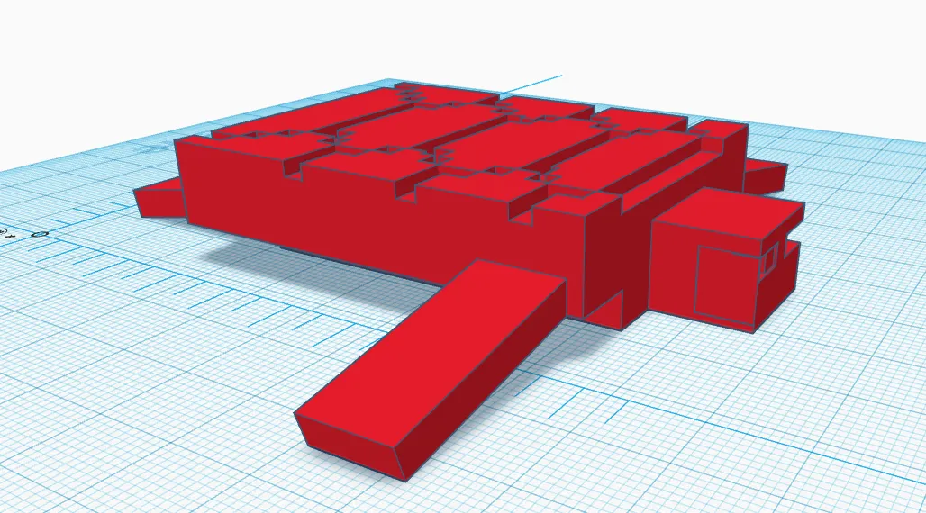 Rùa Minecraft phong cách pixelart