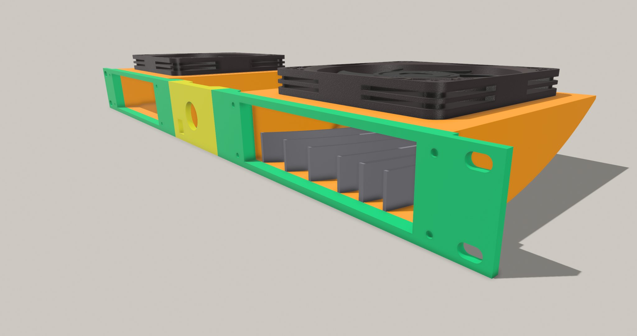 Giá đỡ quạt làm mát 1U V3 cho tủ mạng gia đình