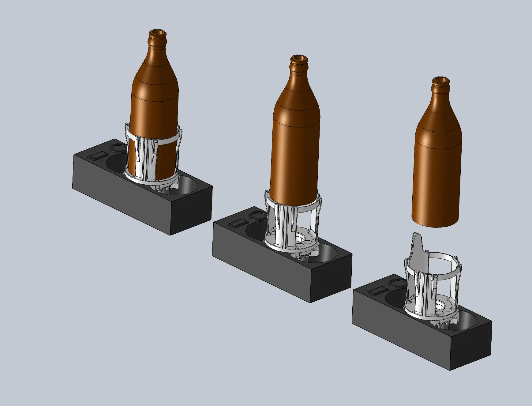 Giá đỡ chai bia cơ bản cho Skoda Octavia II và tương tự