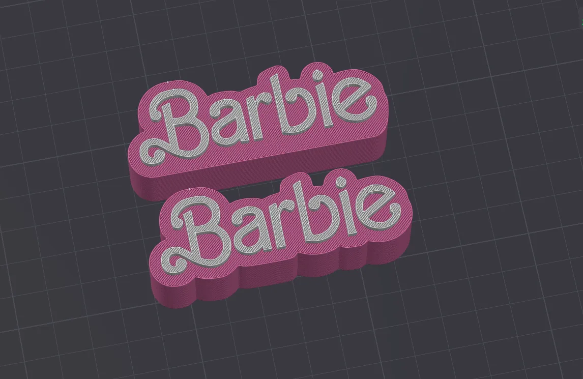 Trang trí bàn làm việc Barbie với biển tên cá nhân hóa