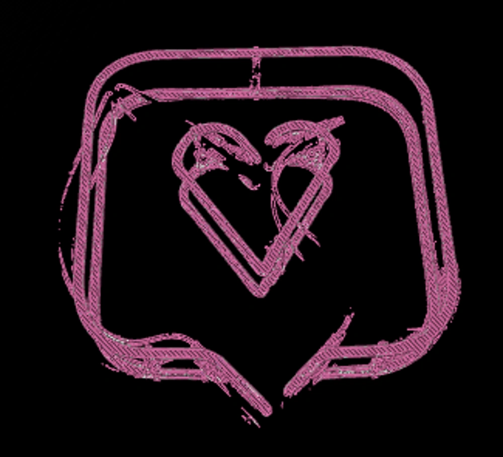 Mô hình trái tim hueforge vui nhộn