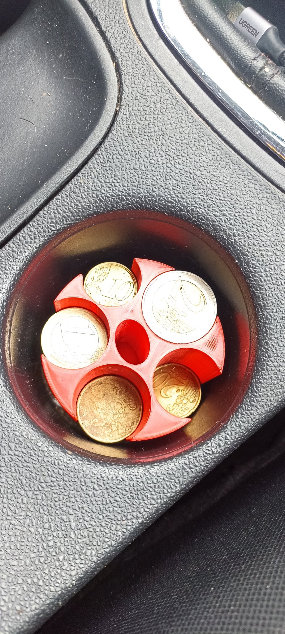 Giá đỡ tiền xu cho khay cốc Renault Megane III