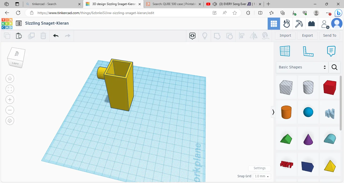 Hộp chứa phụ kiện PC QUBE 500