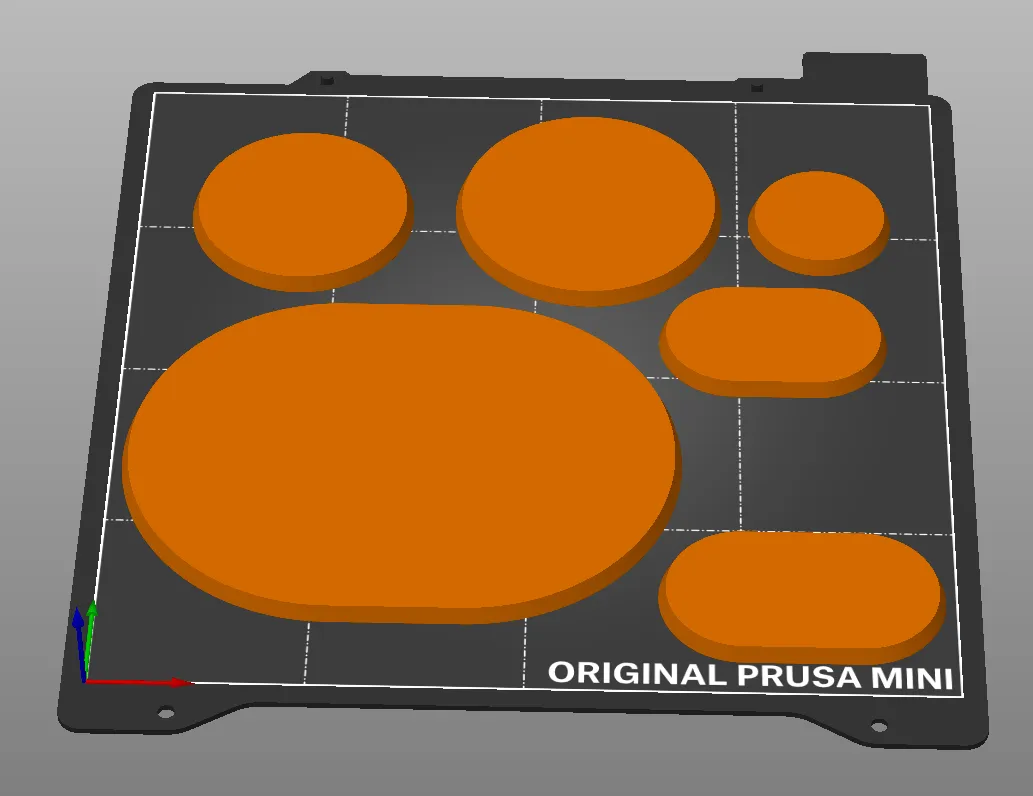 Đế hình viên thuốc và tròn cho mô hình thu nhỏ