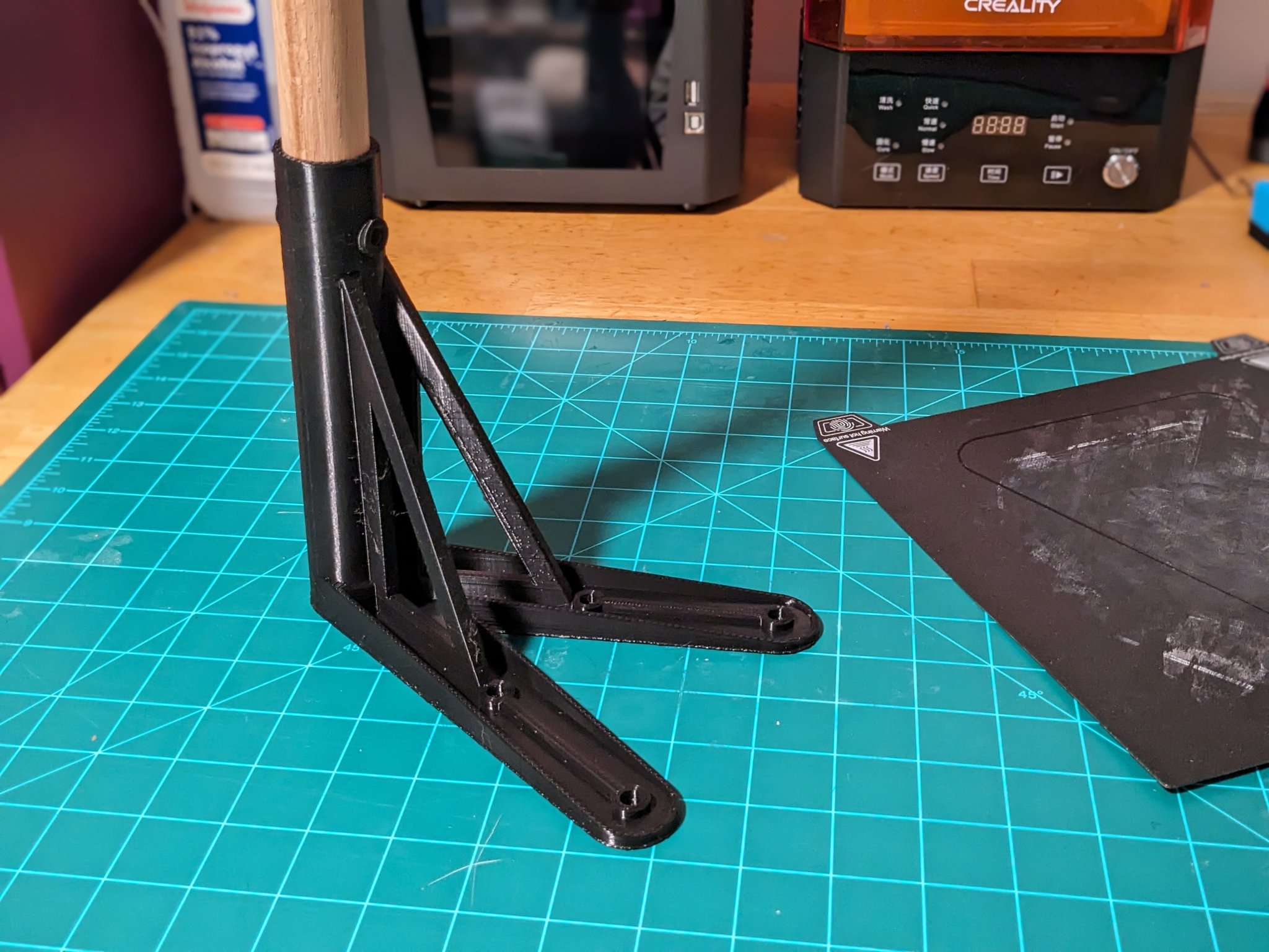 Giá đỡ thanh 1 inch nghiêng 85º gắn lên bề mặt