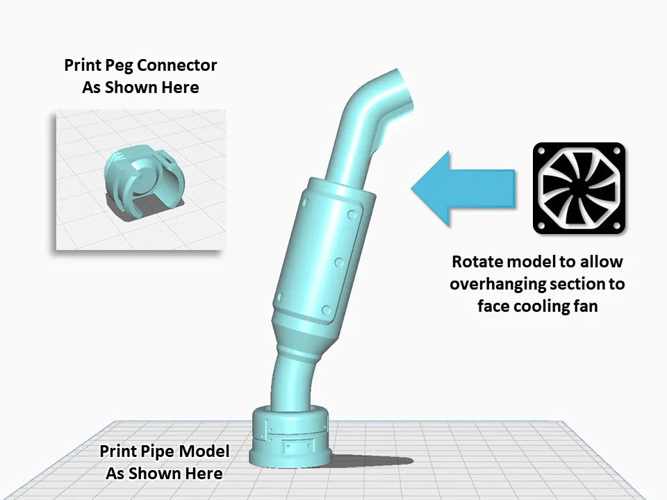 Bộ ống xả nâng cấp cho thùng máy Qube 500